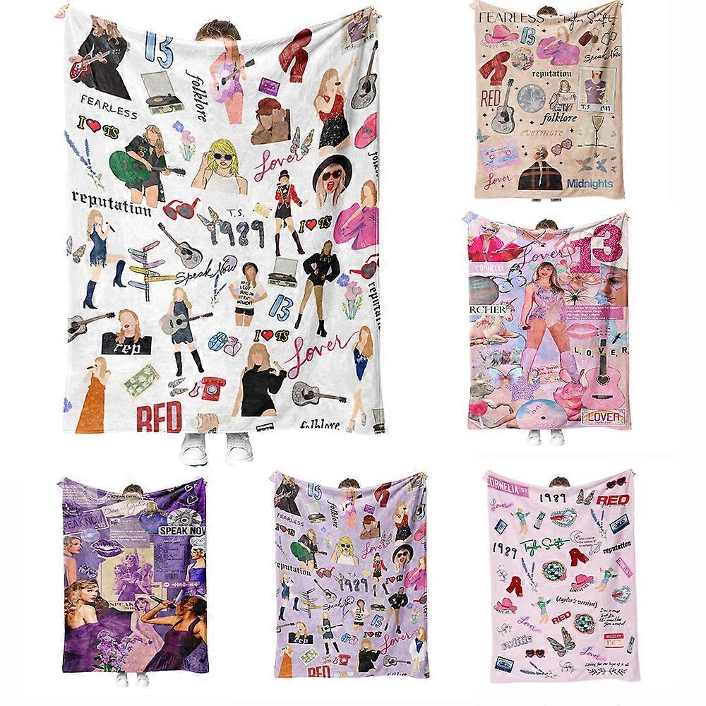 Celebrated Singers Patterns Blanket Soft Comfortable Air-Conditioner Carpet for Sofa Floor