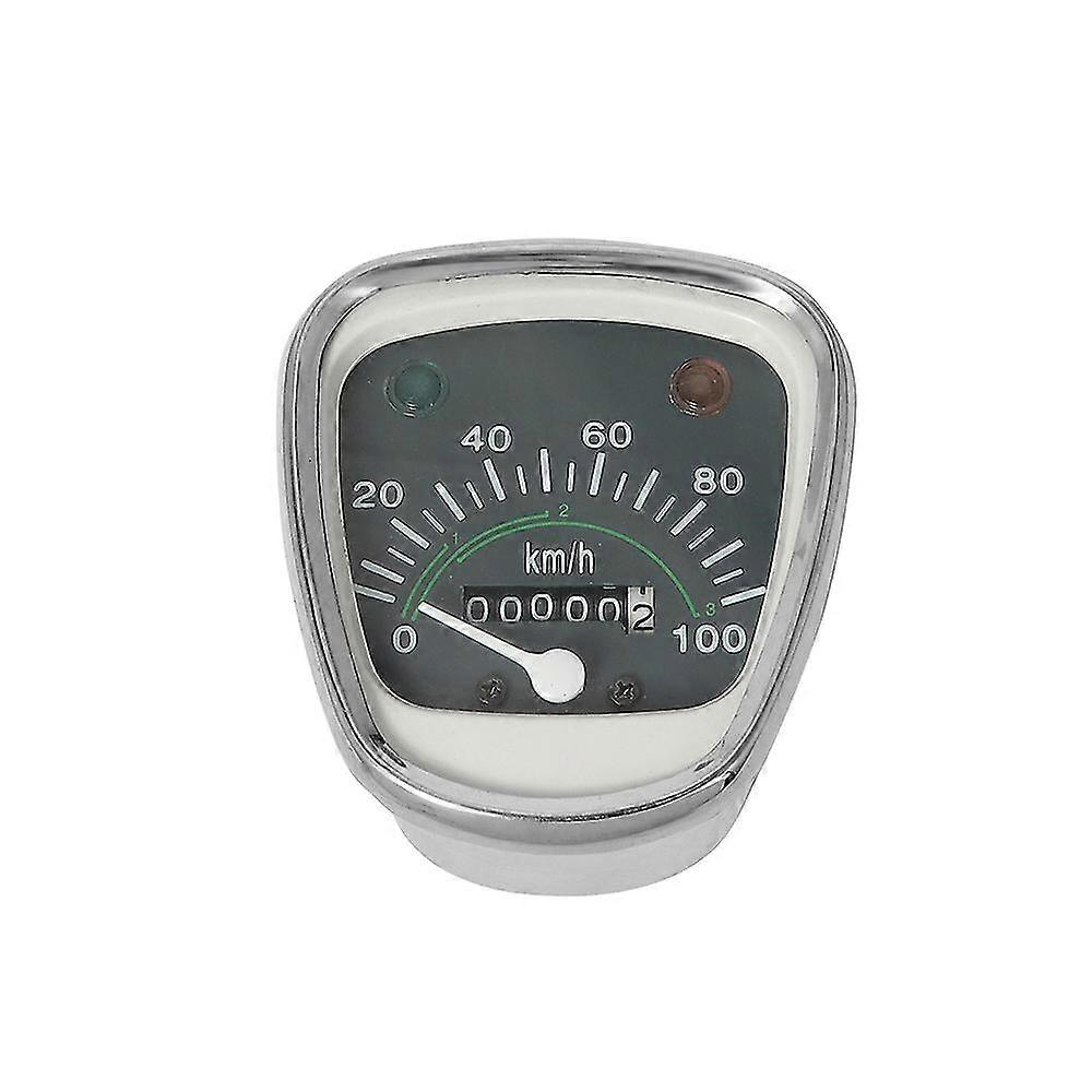 1pc Motorcycle 100 Km/H Retro Speedometer Gauge Odometer Indicator Light Instrument compatible Honda Passport C50 C70 C90