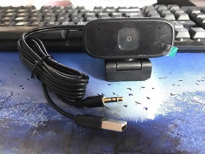 Webcam Black Rotatable With Microphone Adjustable For Conference Work Computer Webcam 30/s