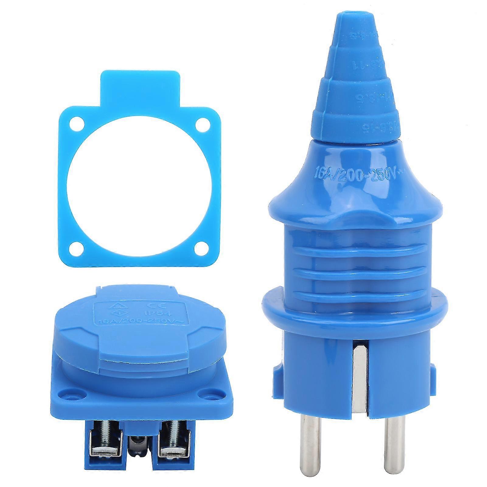 AC220V 16A Waterproof Industrial Power Socket Connector