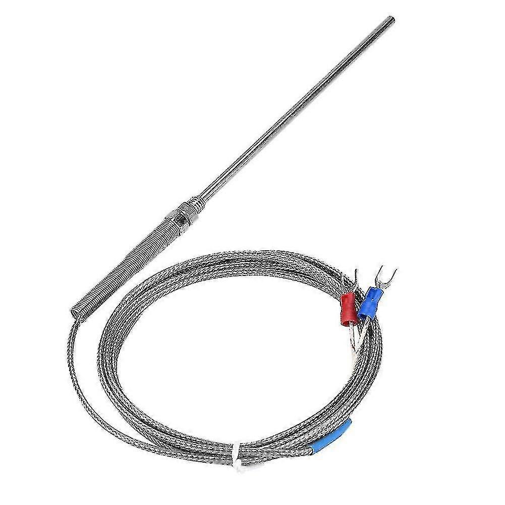 K Type Thermocouple 0-400 Celsius High Temperature Sensor Wire Cable M8 Thread 150mm Probe(3 Meter)