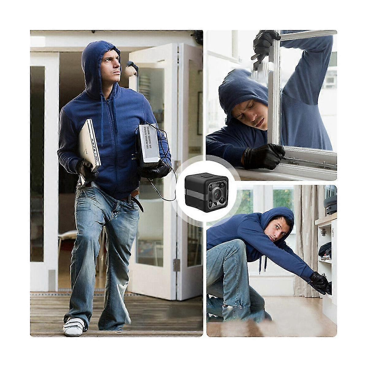 Sq31 Camera Hd Action Camera Wifi Infrared Night Vision 1080p Intelligent Without Memory Card, Black