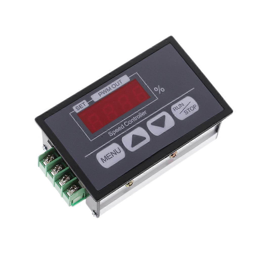6-60V PWM DC Motor Speed Controller With Digital Display Panel Button Governor