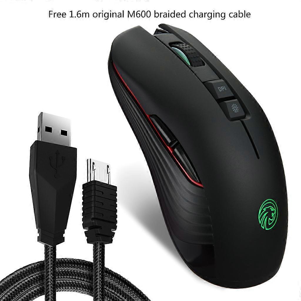 2.4G 7 Buttons Wireless Mute Mouse Optical Ergonomic Computer 3600dpi RGB