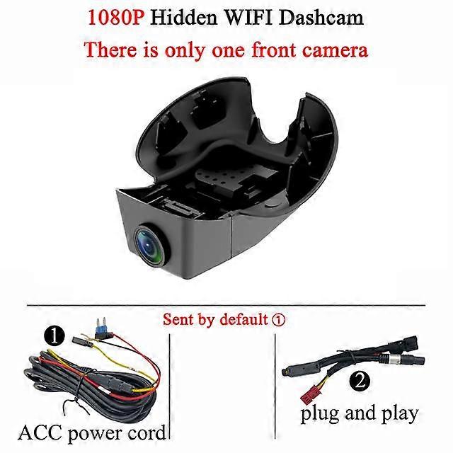 For Volvo V40 2015-2019 New Plug and Play Hidden Wifi 4K Car DVR Dash Cam Driving Recorder Dashcam Front and Rear Cameras