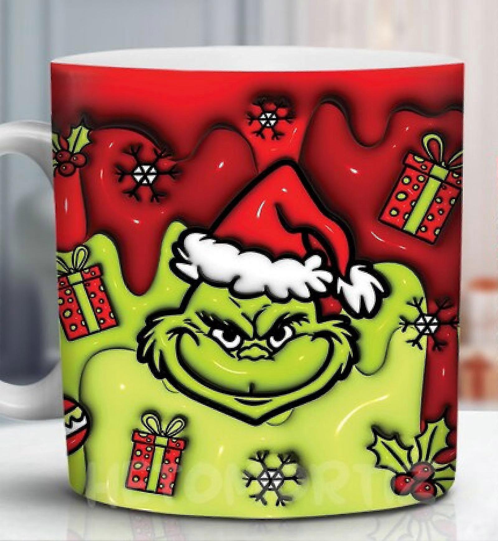 مضحك غرينش القدح ، الجدة عيد الميلاد القهوة القدح ، 12oz غرينش شرب كوب ، عيد الميلاد حزب الكؤوس لزينة الجدول ، عيد الميلاد هدايا الأبيض ل