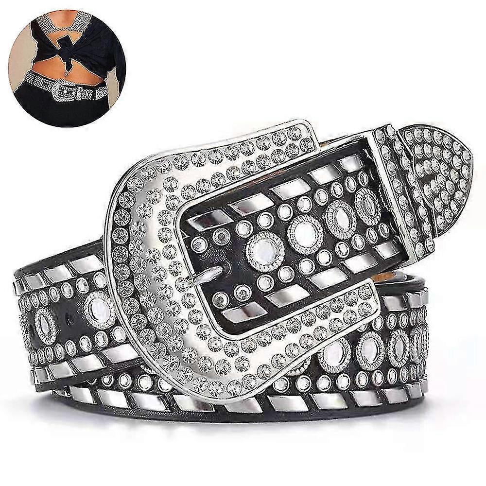 حزام رينست للنساء راعية البقر بلينغ حزام مرصع للجينز