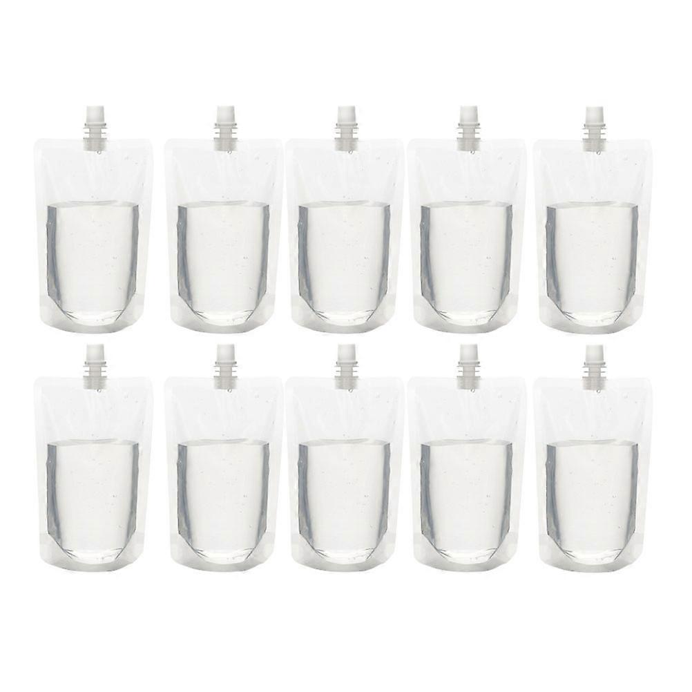 30Pcs 300ML Transparent Drinks Flasks Liquor Pouch Reusable Beverages Drinking Flasks