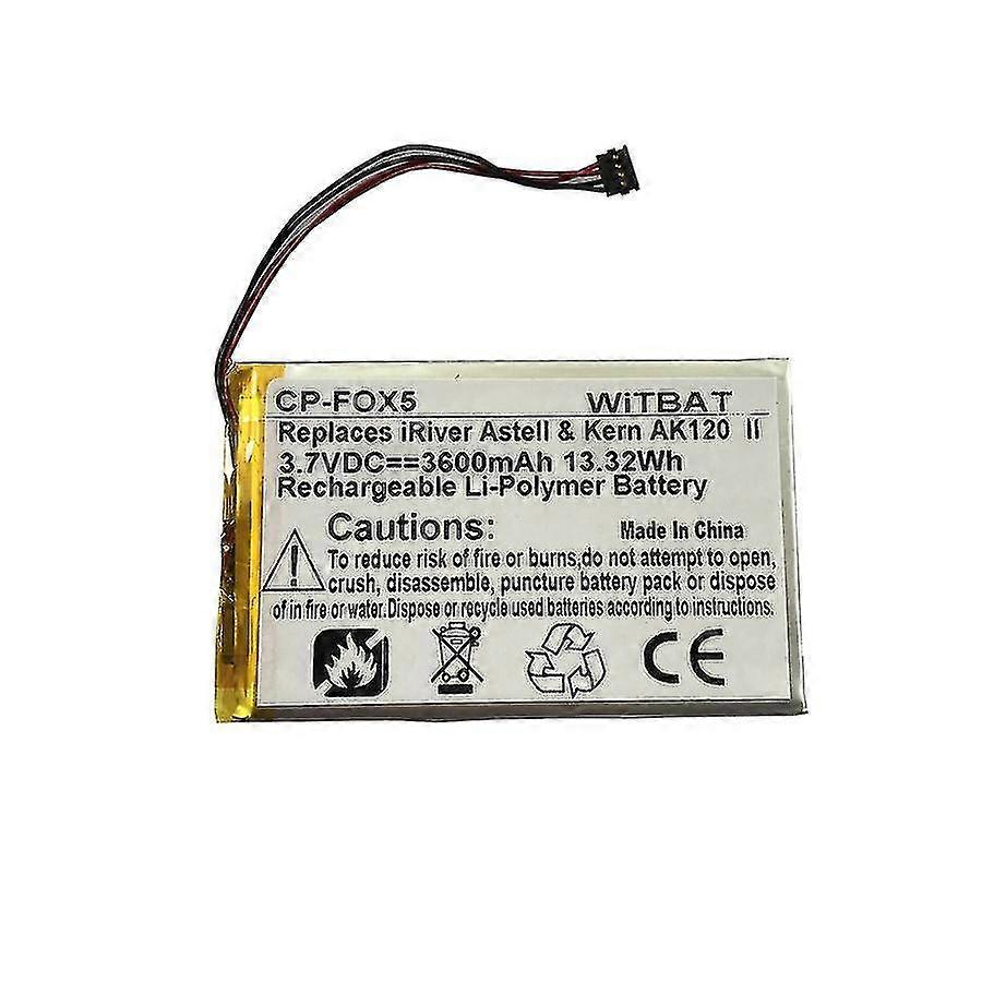 compatível com Fiio X1 X3 X5 X7 Multimedia Player Battery