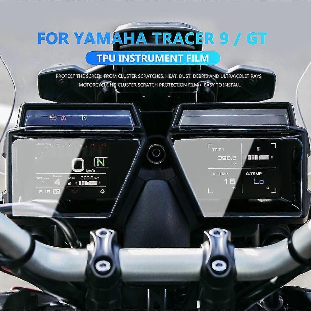 Dla Yamaha Tracer 9 / GT 2021- Prędkościomierz motocyklowy Scratch Cluster Screen Protection Instrument Film Protector