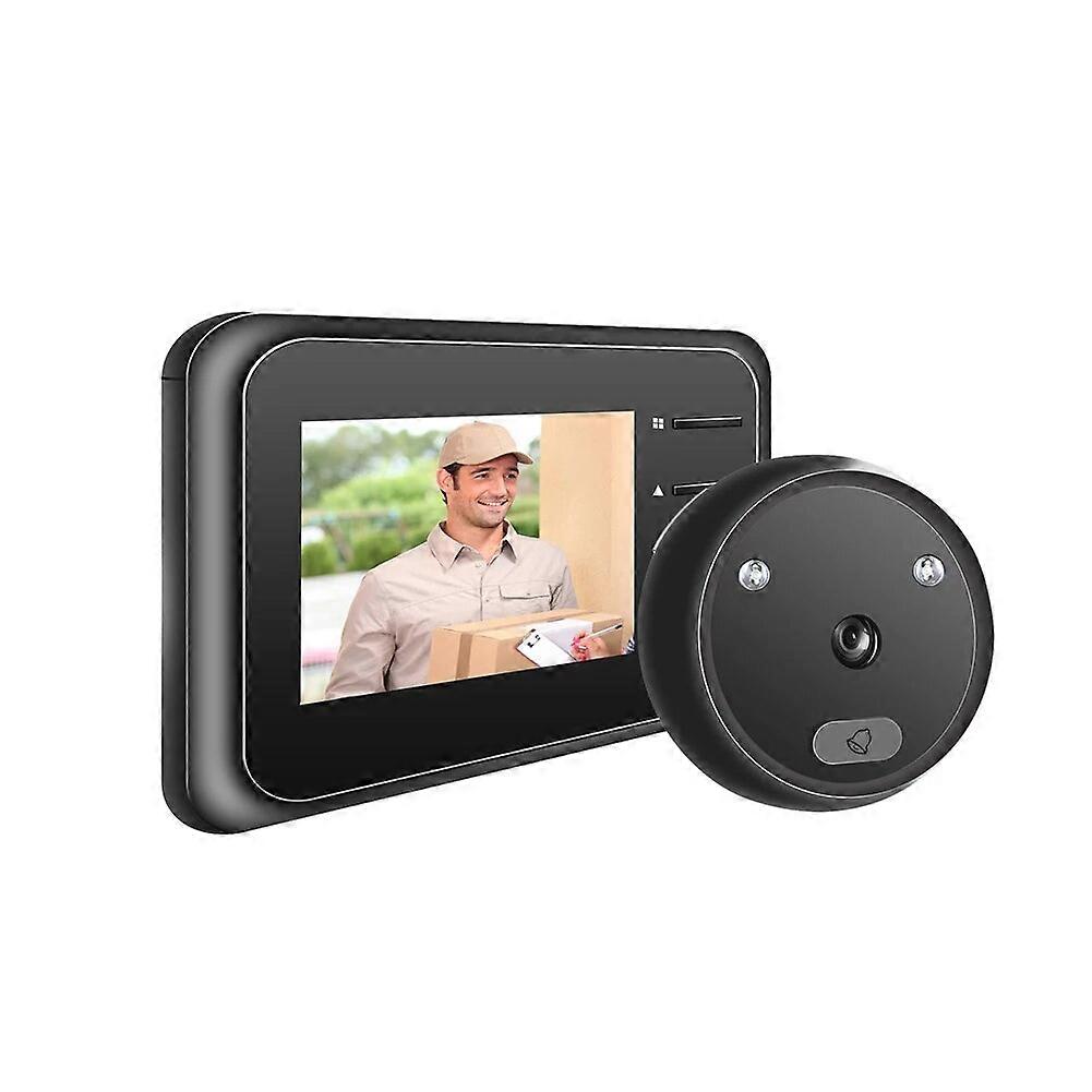 R11 Home Security Alarm/ Welcome Smart Doorbell 2.4 inch Digital Doorbell IR Night Smart Cordless for Warehouses Home Office
