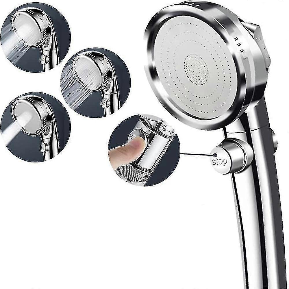 High Pressure Shower Head With On/off Pause Switch Tw