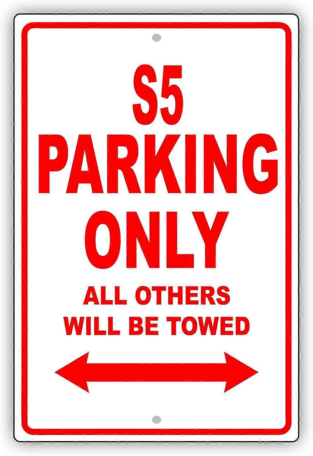 S5 وقوف السيارات فقط سيتم سحب جميع الآخرين سخيفة مضحك الجدة المرآب الألومنيوم تسجيل 8 "x12" لوحة