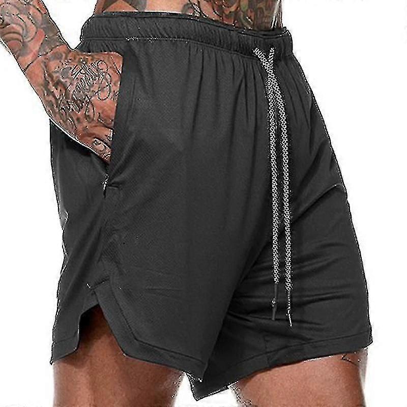 Männer Running Shorts Gym Workout Hose Jogging Half Pants Jogginghose mit Taschen