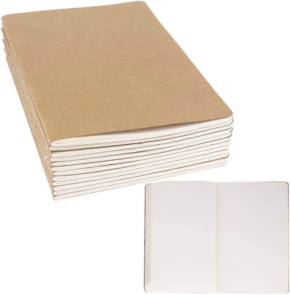 5 Pack Journal Notebook Blank Sketch Notebooks for Travelers, Students, Office - Diary Notebook Subject Notebooks Planner - A5 Size, 8.26x5.5, 60 Blan