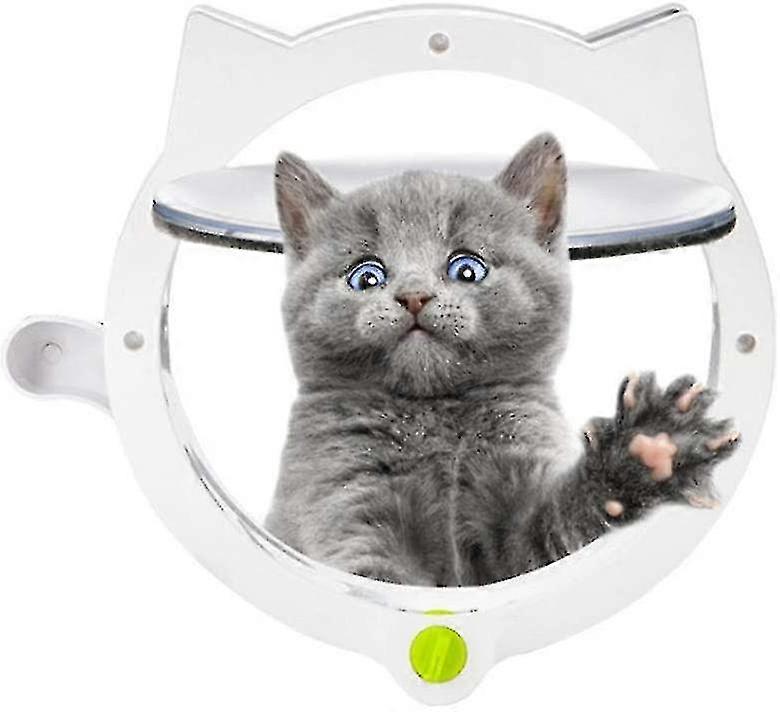 Pet Door Flap, Cat Lock Interior Walls Or Hidden Litter Boxes - Easy To Install - Suitable