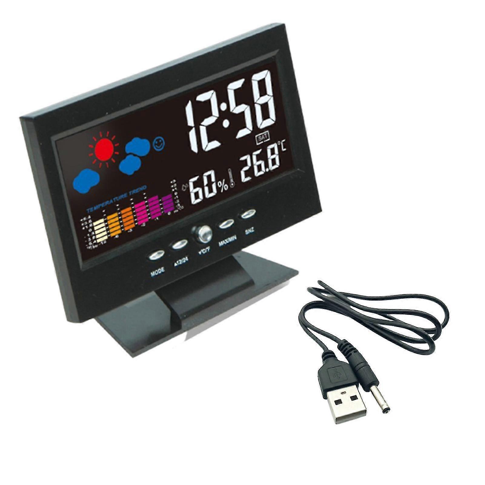 Multifunctional Lcd Digital Clock With Calendar