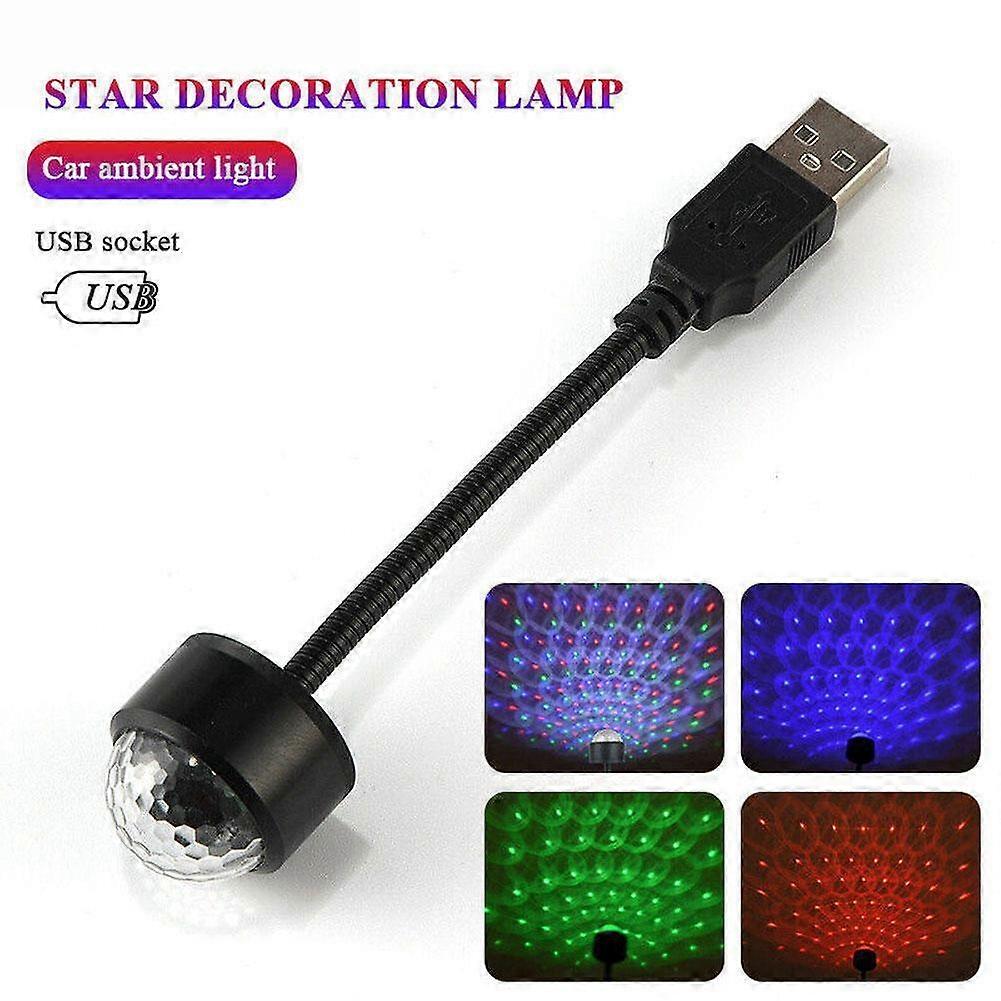 Mini LED Starry Laser Atmosphere Ambient Projector Lights USB Galaxy Star Lamp