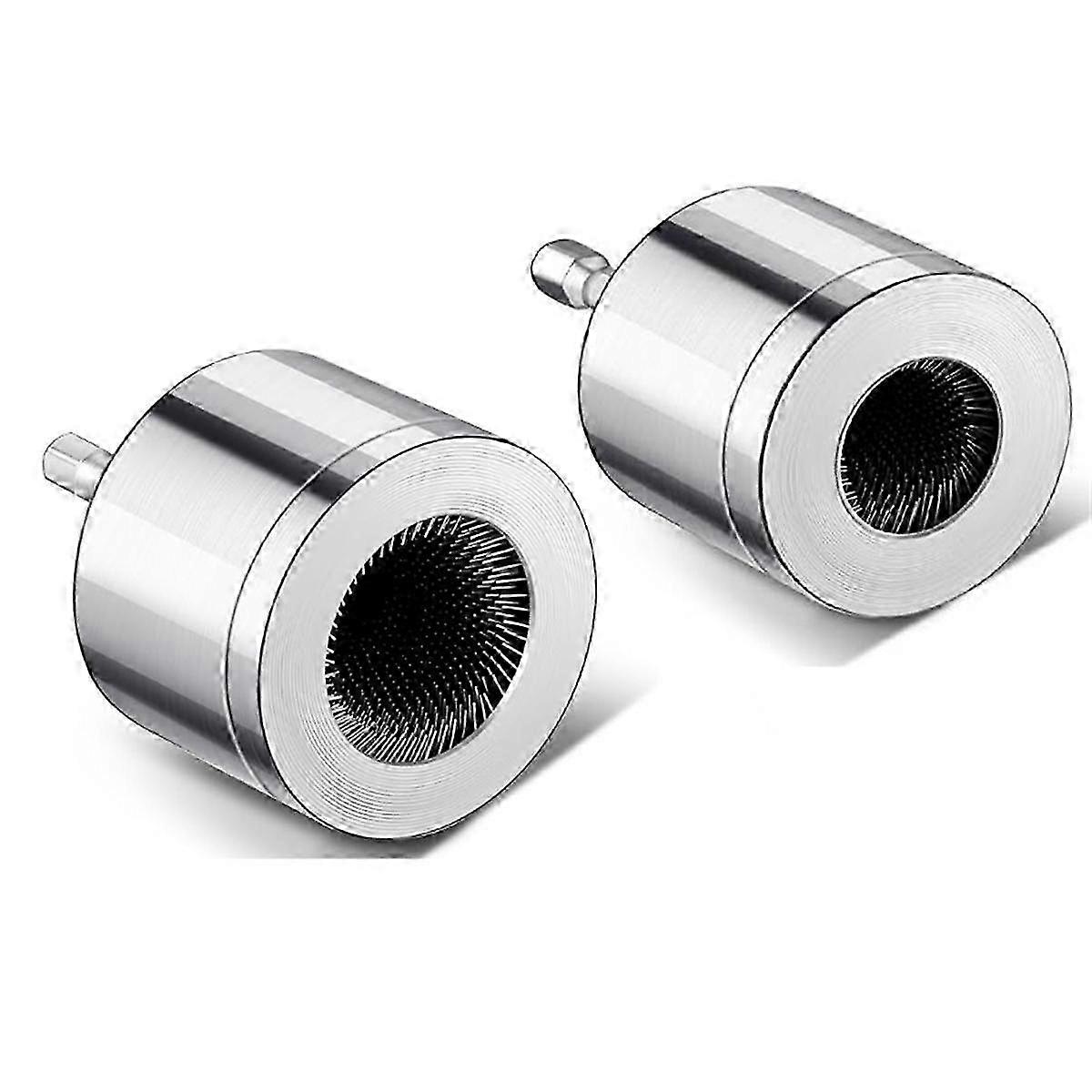 2pack فرشاة تنظيف الأنابيب النحاسية ، فرشاة تنظيف أنبوب HVAC المعدنية بالكامل لقوة الحفر 1/4in عرقوب (1/2in و 3/4in)