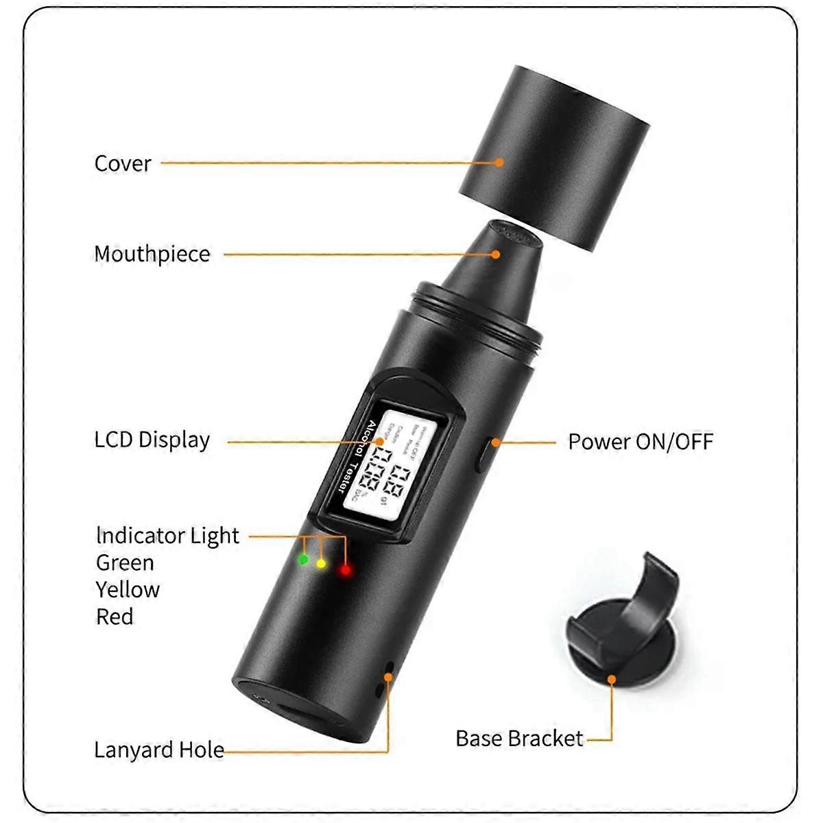 Digital Alcohol Tester Accurate Professional Electronic Breathalyzer Alcohol Test Tools A