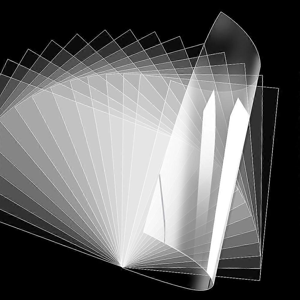 Transparent PVC Sheet Rectangle Clear 297x210x0.04mm