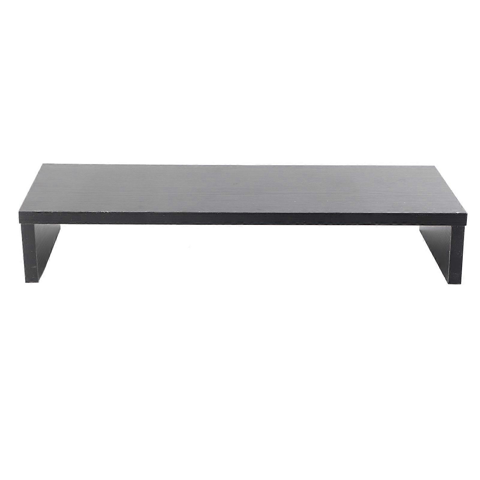 Monitor Stand Riser Ergonomic Computer Monitor Riser Stand Extra Storage Space Desktop Notebook Elevated Base Black Walnut