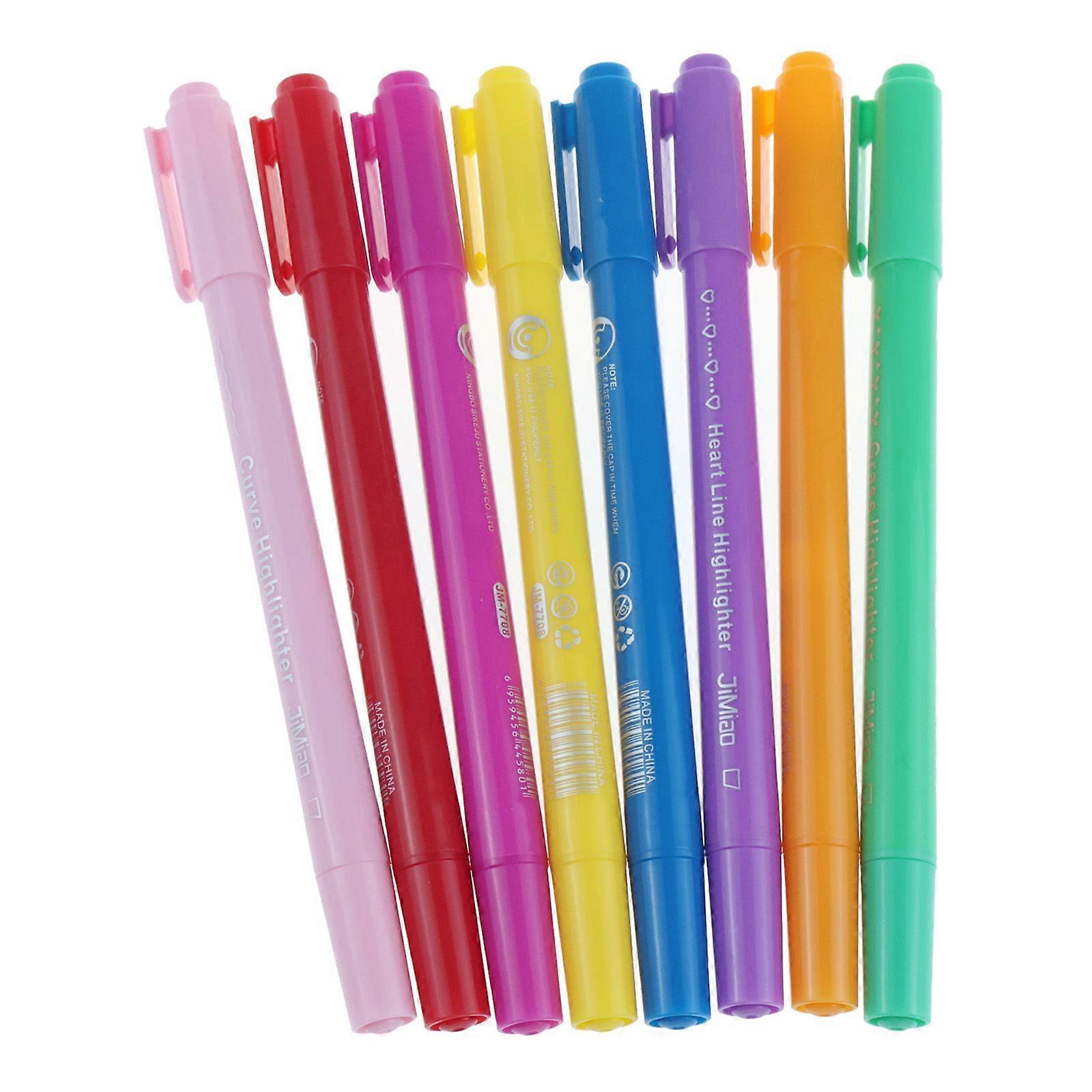 8pcs double head roller markers -8 colors