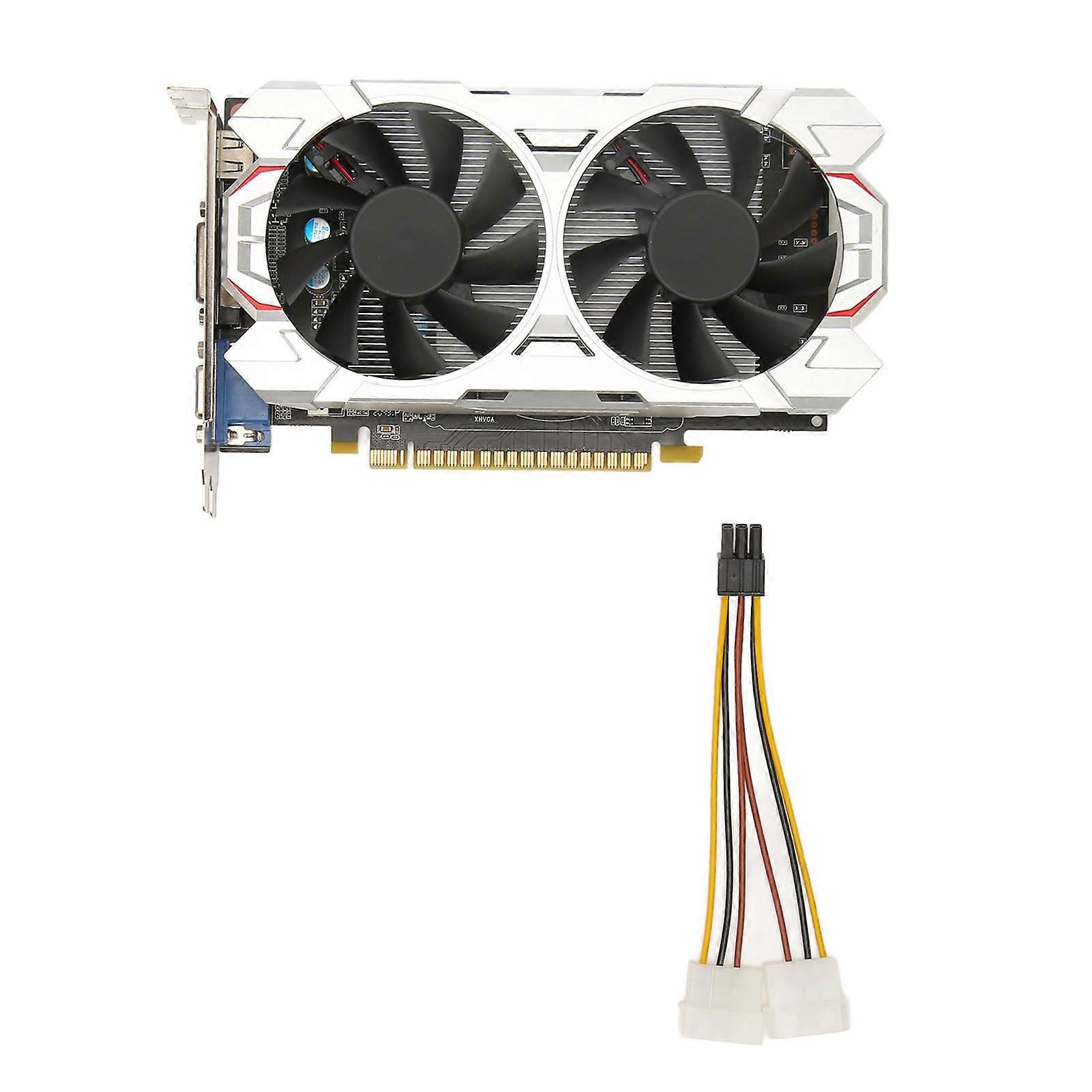 4GB DDR5 Gaming Graphics Card GTX1050Ti 128bit Dual Cooling Fan for Desktop PC