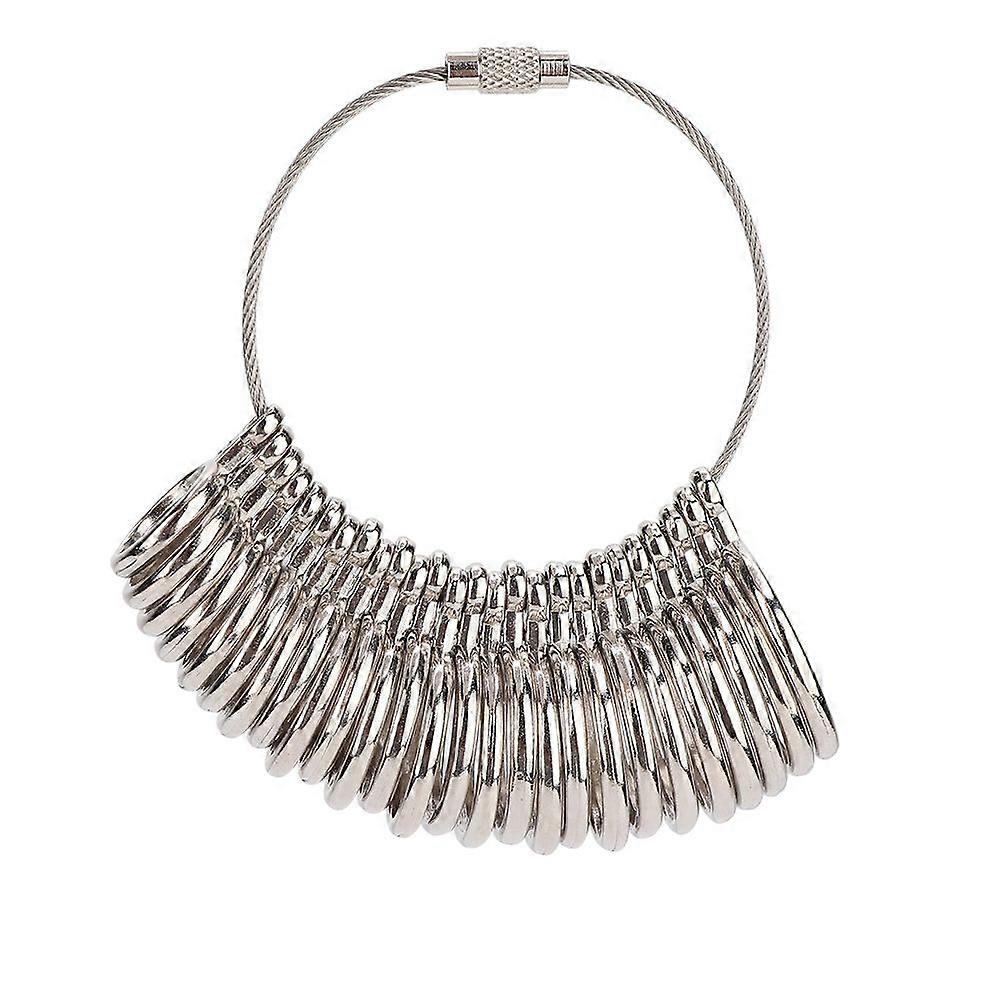 ソリッドメタルフィンガーゲージリングマンドレルサイザー測定サイジングスティックジュエリーツール