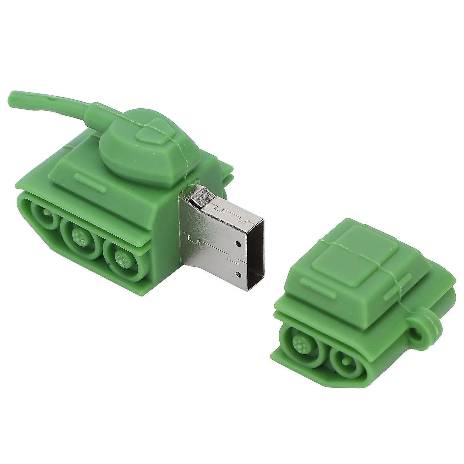 32GB Tank-Shaped USB 2.0 Flash Drive Portable Silicone Disk