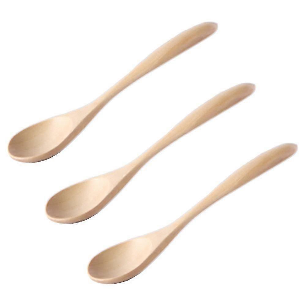 Wooden Spoon Long Handle Solid Wooden Rice Spoon Dessert Spoon Handmade Spoon And Fork Tableware