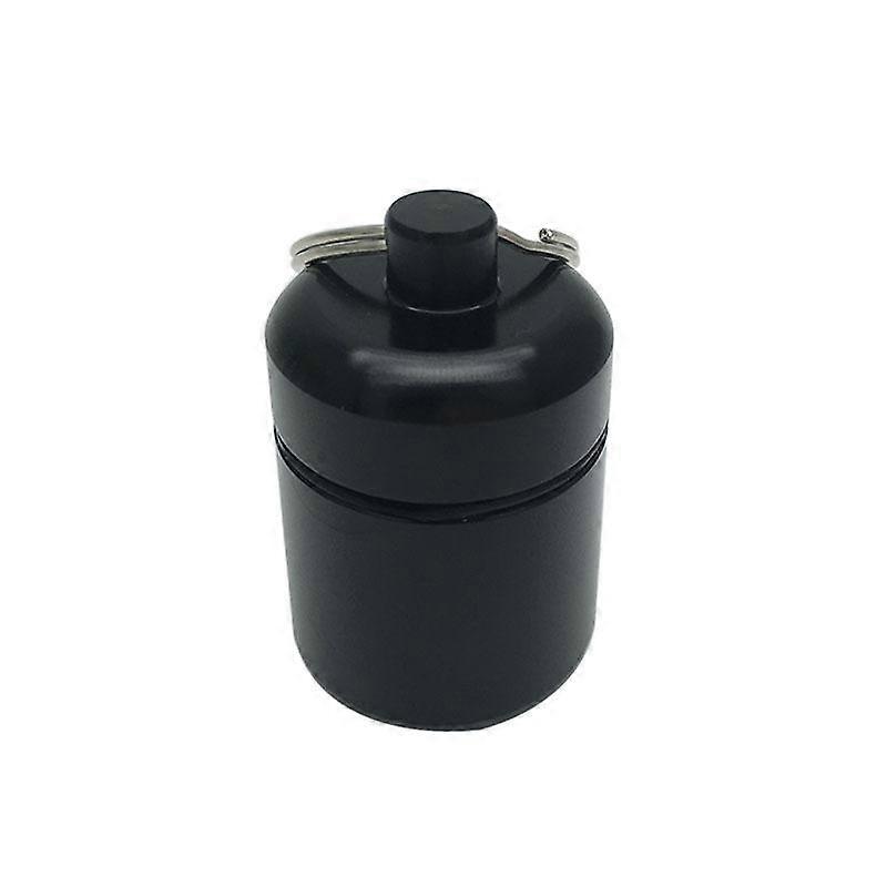Mini Portable Aluminum Waterproof Pill Box High Quality with Sealed Storage Flat Head and Keychain for Medicine Container New