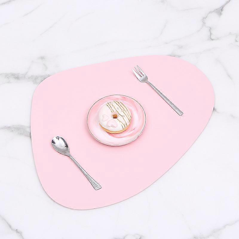 Irregular Anti-slip Particle Placemat - Pink