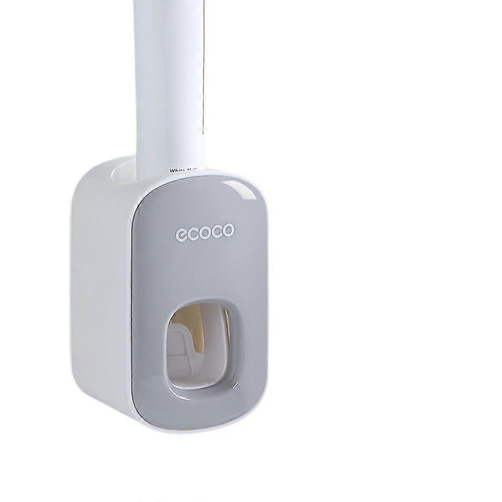 Automatic Toothpaste Squeezing Artifact Suction Wall-mounted Squeezer Set Household Non-perforated Toothbrush Storage Rack