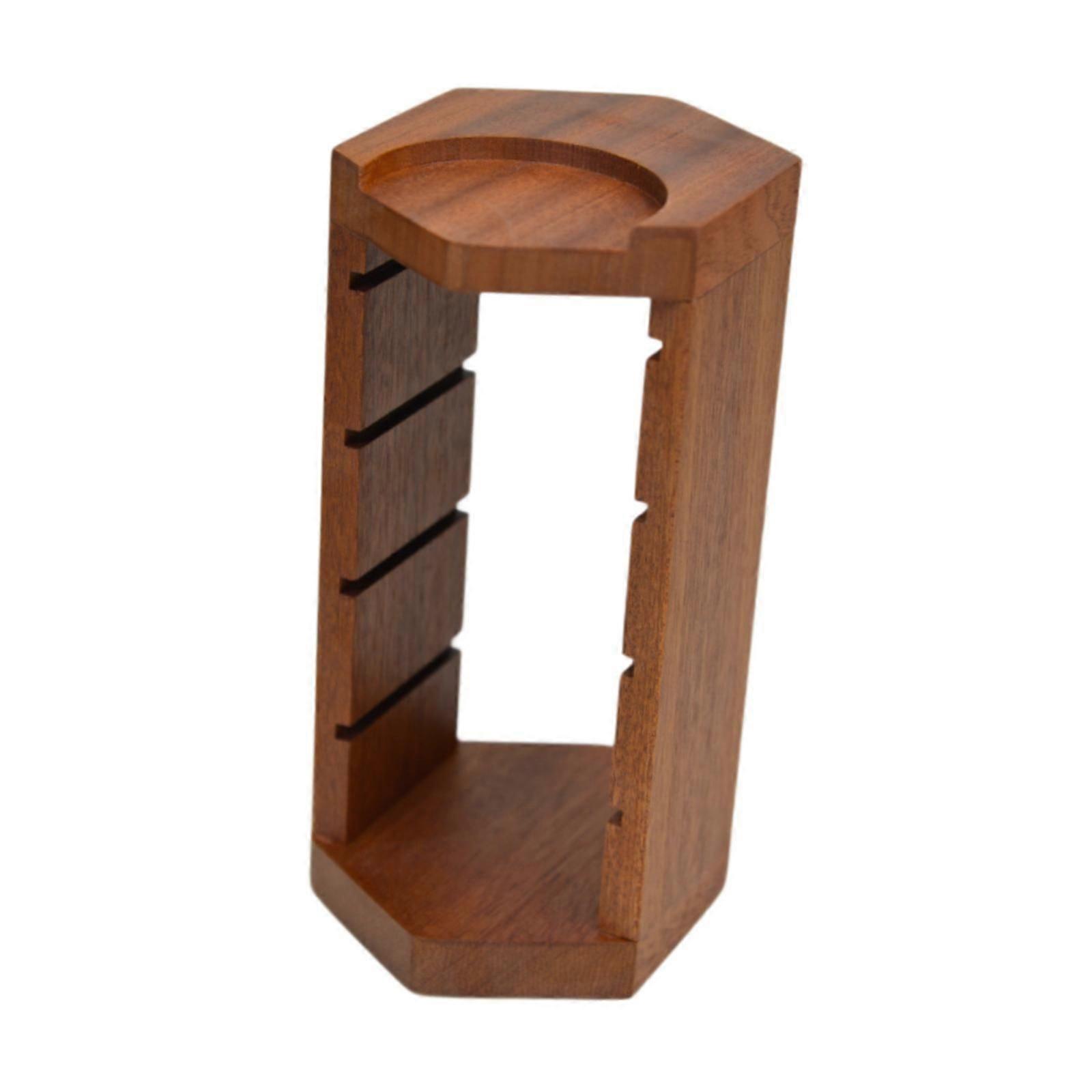 ろ過バスケットラックレストランキッチンホームレッドウッド用の多用途木製スタンドホルダー