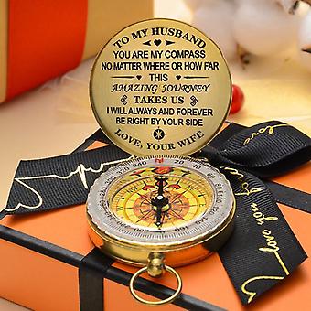 Geniet van de Ride Compass Copper Compass Christmas Gift Vintage Style