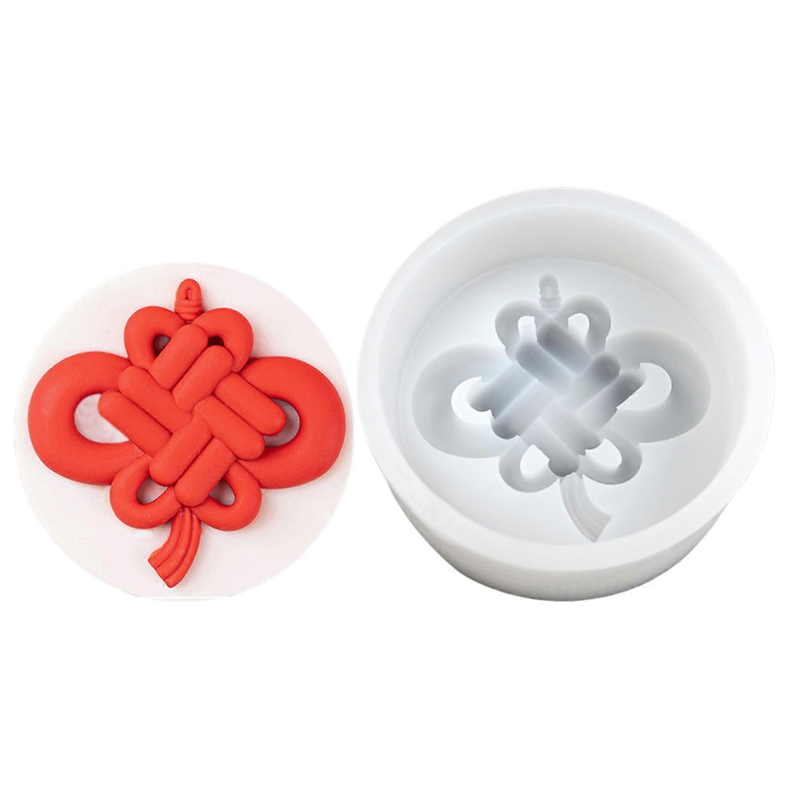 Chinese Knot Silicone Molds Nonstick Mousses Cake Molds Cake Decorating Tool for Truffles Cheesecakes Easy to Clean