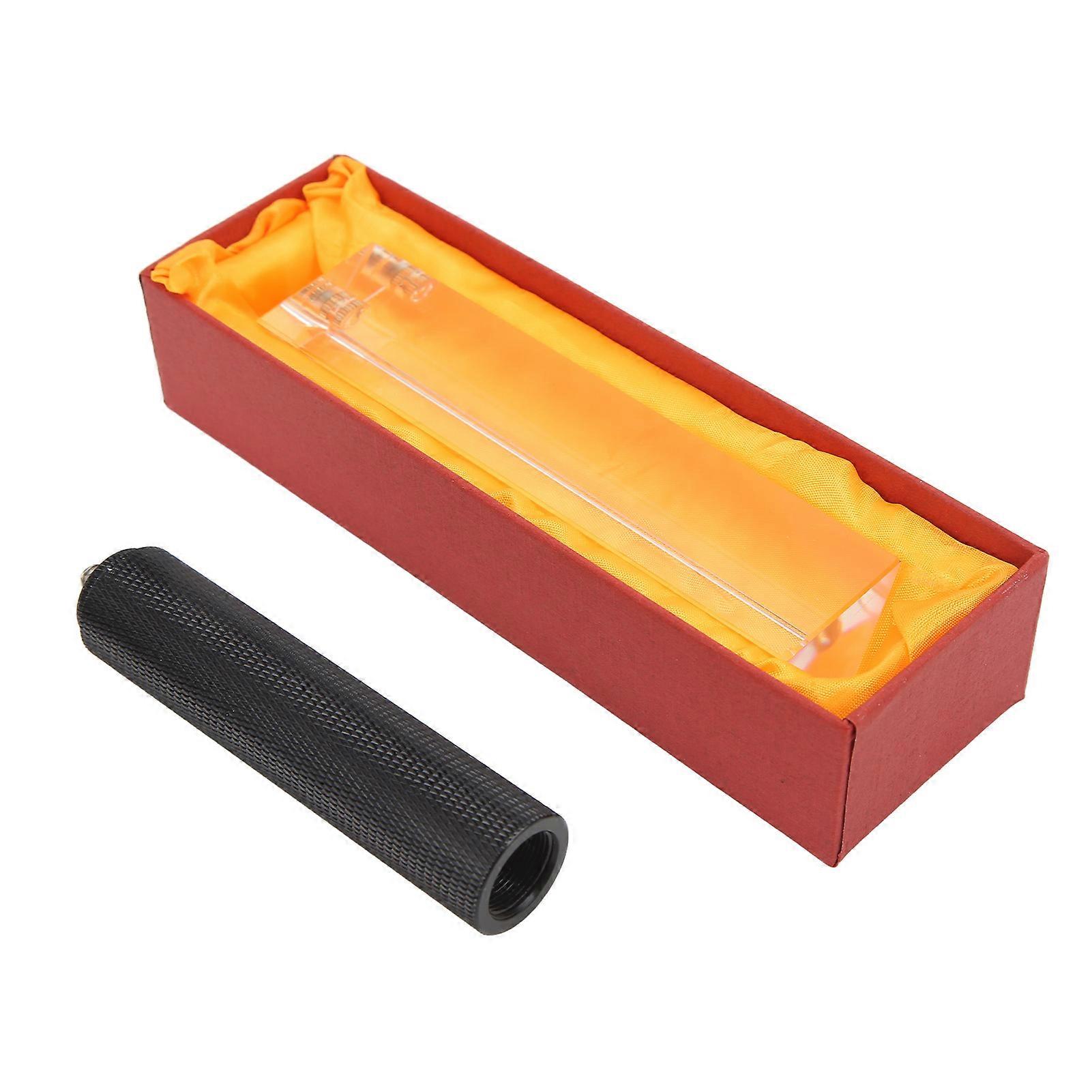 1/4 Inch Optical Glass Triangular Prism Colorful Transparent Physics Teaching Prism for Artistic Photo Effects Wedding