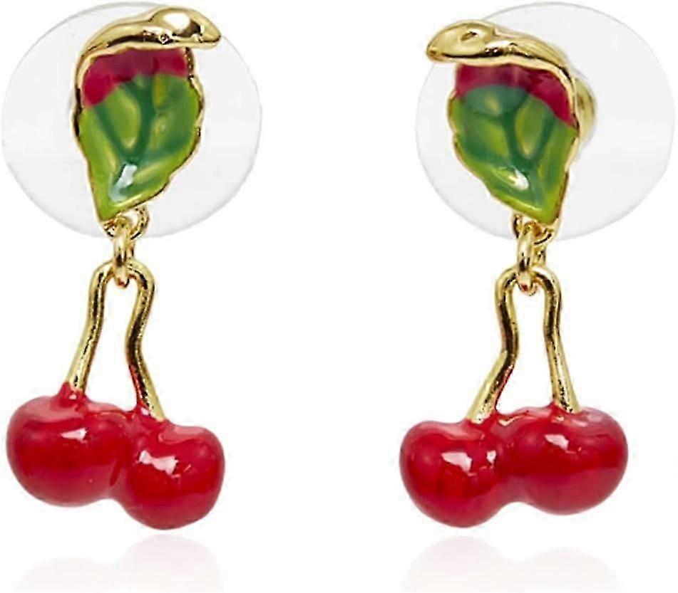 女性のための手作りギフト、女性のためのチェリーイヤリング、友情のための誕生日プレゼント、友人女性へのギフト、女性のための親友ギフトフルーツジュエリーギフト