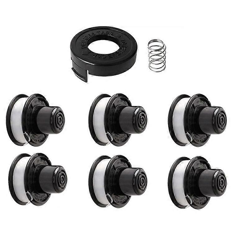 Compatible For Black & Decker ST1000 / ST3000 / ST4000 / ST4500 Six Spool + Cap + Spring, RS-136-BKP+682378-02
