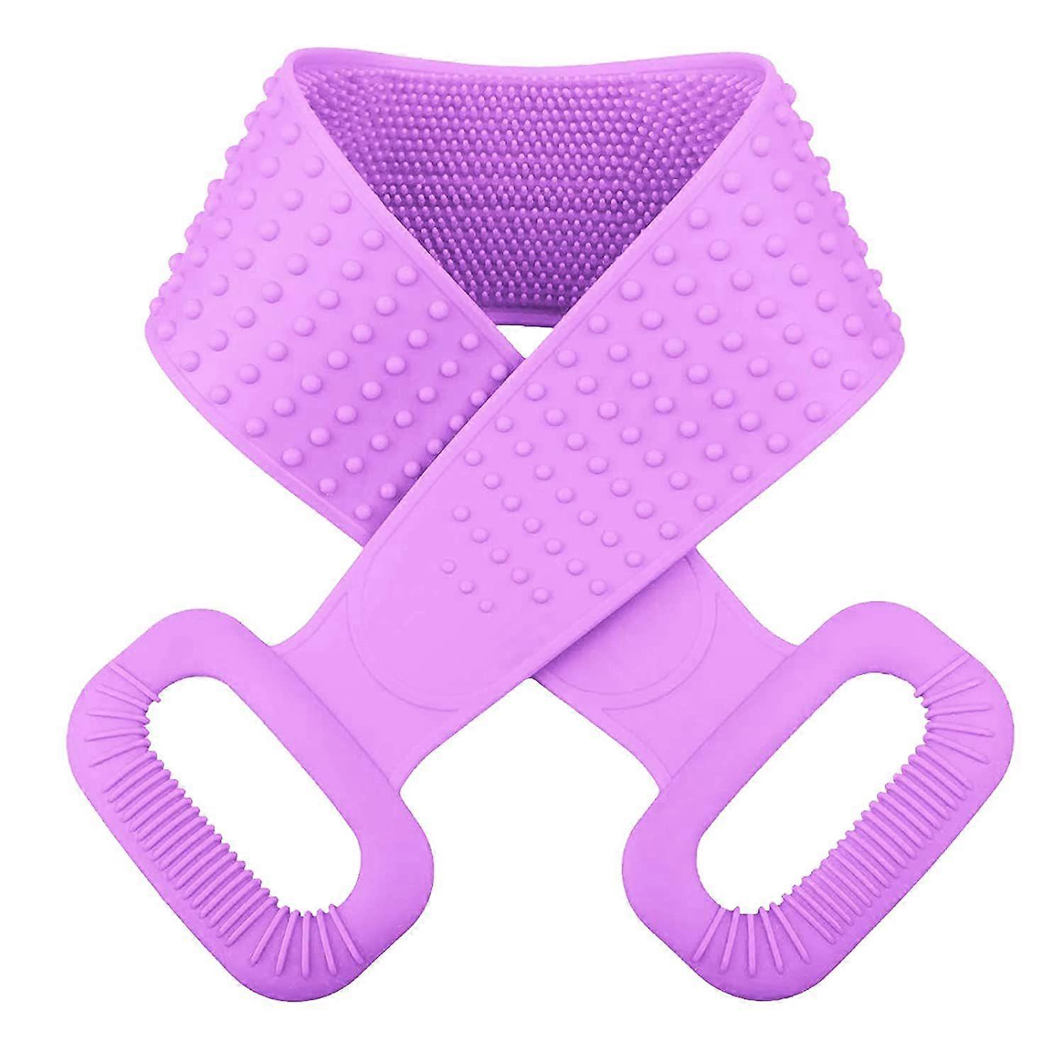 جهاز تنظيف الظهر للاستحمام ، 30 بوصة و 35؟ بوصة حجمين لاختيار فرشاة حمام الجسم سيليكون فرشاة الظهر طويلة جدا تقشير الجسم الغسيل مع 