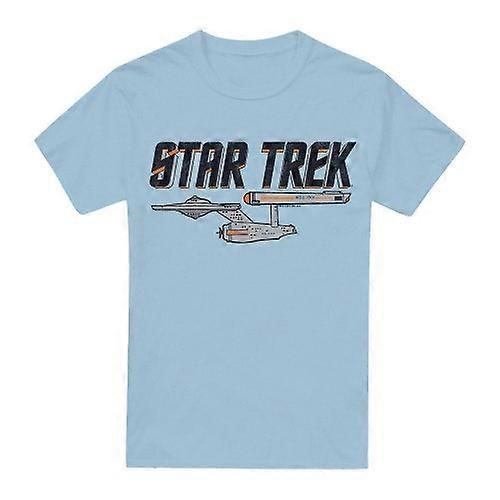 Star Trek férfi Enterprise logós póló