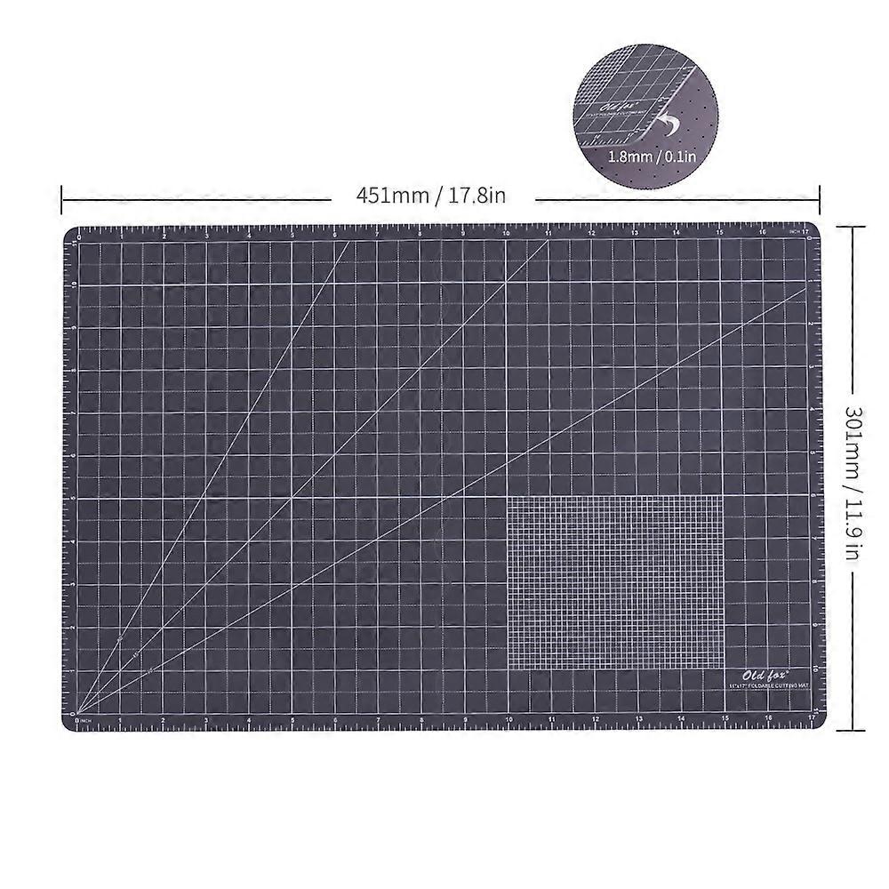 OLD FOX Foldable Cutting Mat Durable Non-slip PVC Board Folding Self Healing Mat for Cutting Quiltin