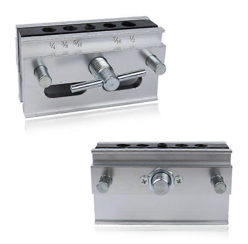 Self-Centering Doweling Jig Kit, Imperial Sizes, Hole Drilling Guide Woodworking Positioner Locator Tool for Thick Wood