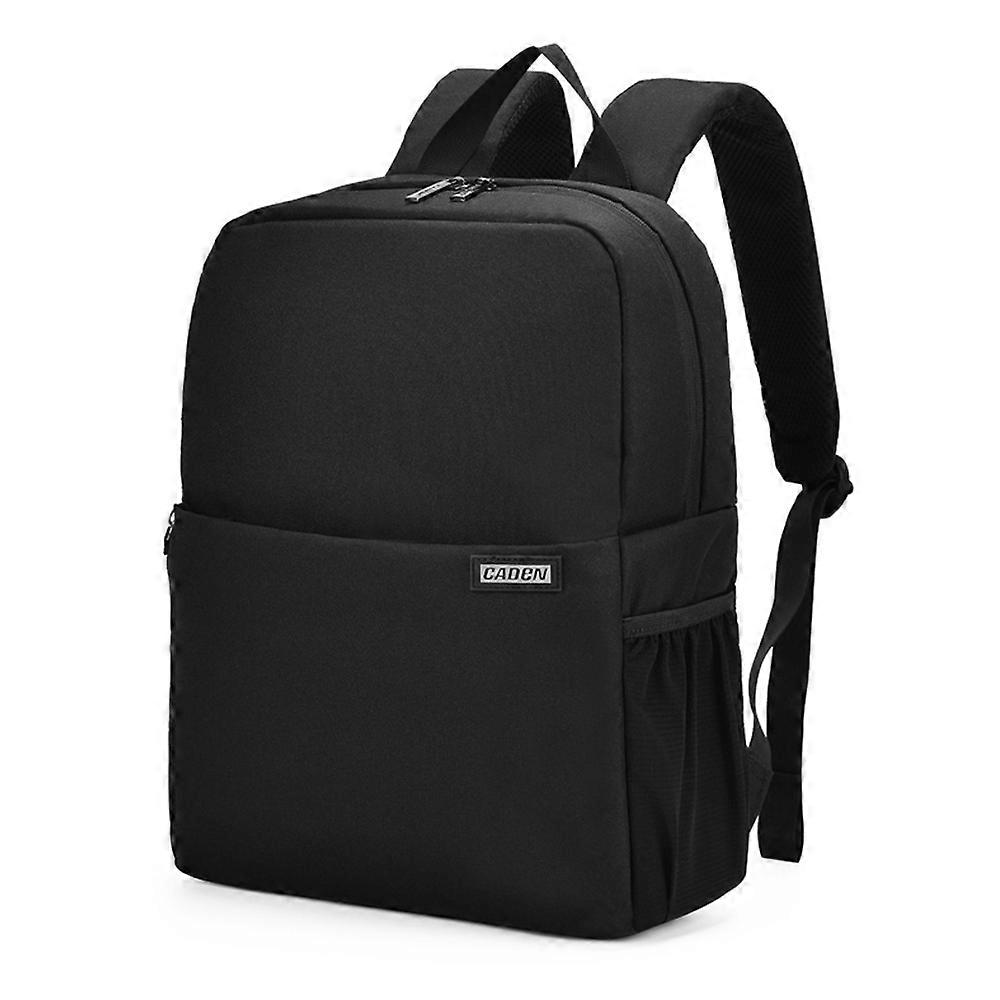 CADeN L4 Double-layer Casual Computer Backpack Multi-function Digital Camera Bag (Black)