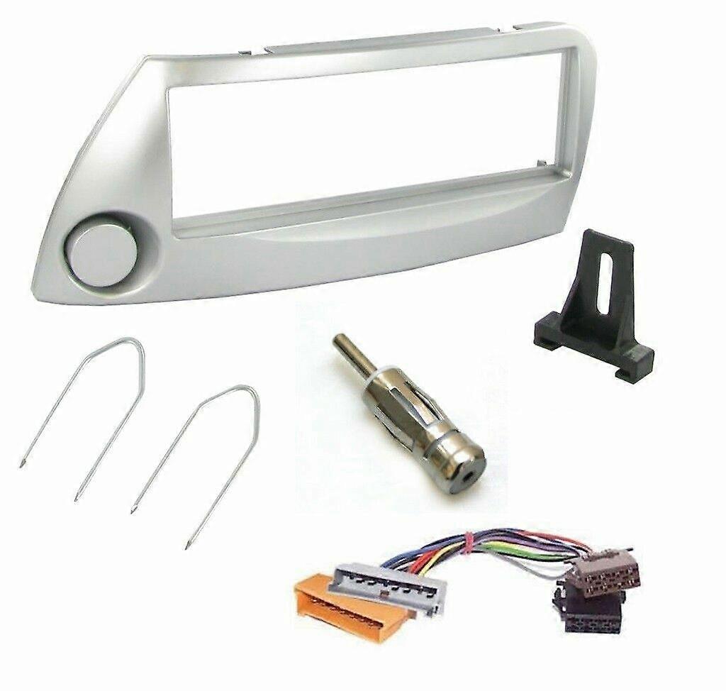 STEREO CD RADIO FASCIA FACIA SURROUND SILVER FITTING KIT FOR FORD KA 1996 ONWARD