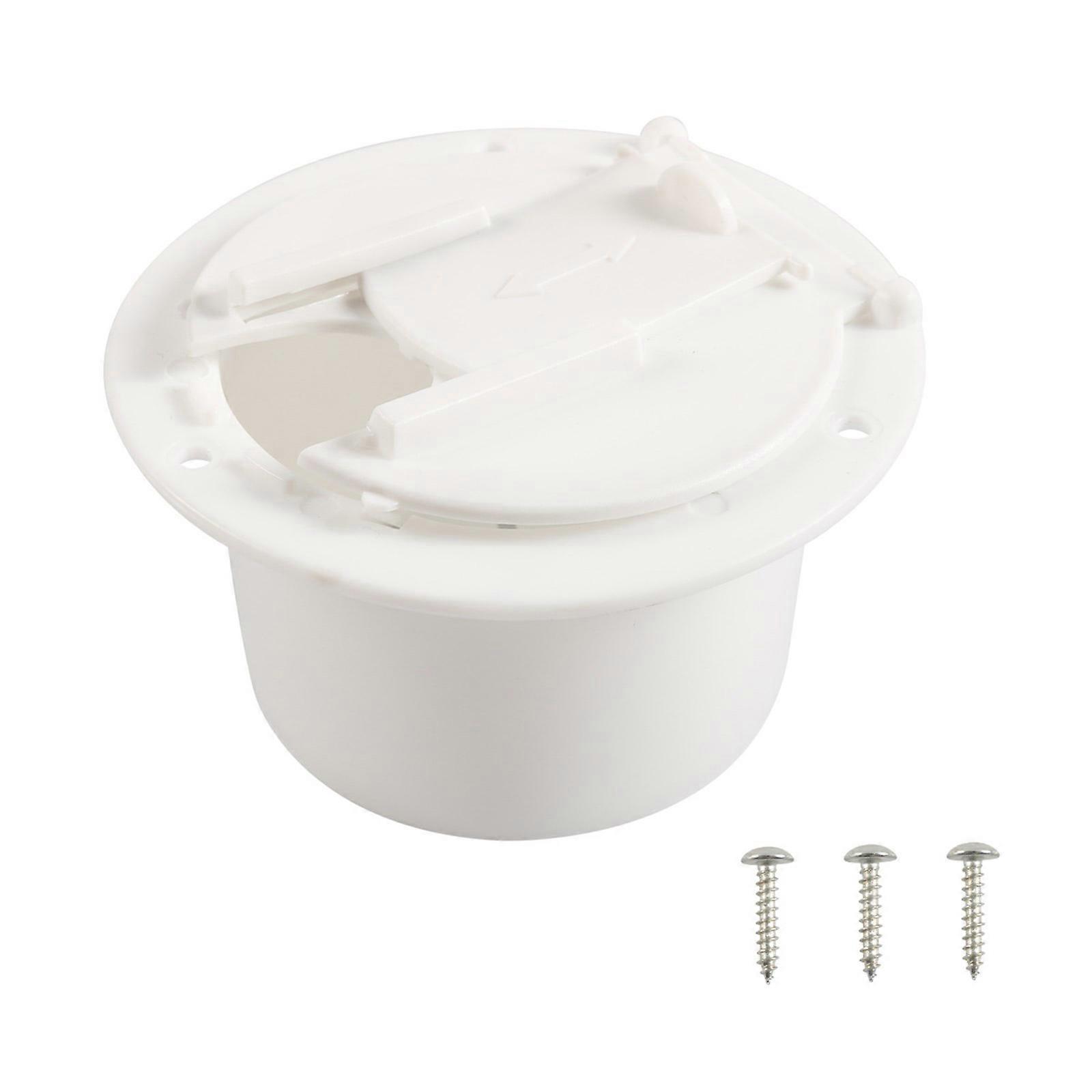 Cable Hatches Spacious Interior & Easy Install Electrical Wire Hatches Electrical Access Compartment for Electrical Wires  White