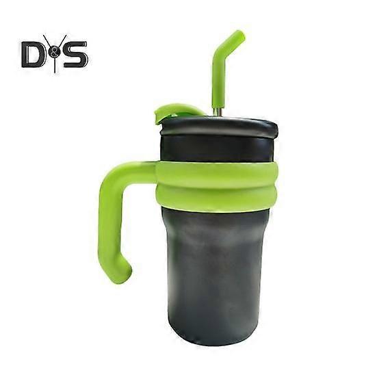 500ml / 700ml Copo térmico Copo térmico de aço inoxidável Copo isolado com alça Canudo Canudo portátil resistente a vazamentos Caneca de viagem para meninos Meninas