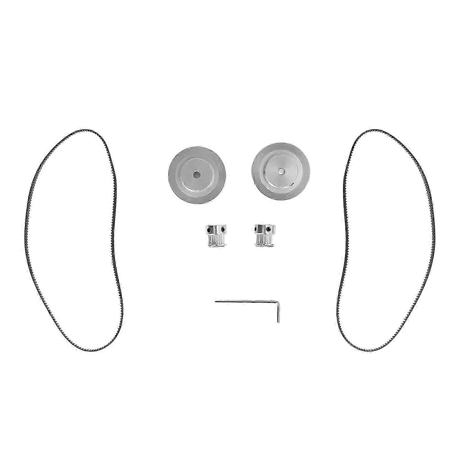 Synchronous Wheel Set with Belt Stable Performance High Hardness Synchronous Wheel for 3D Printer 5mm / 0.2in Bore