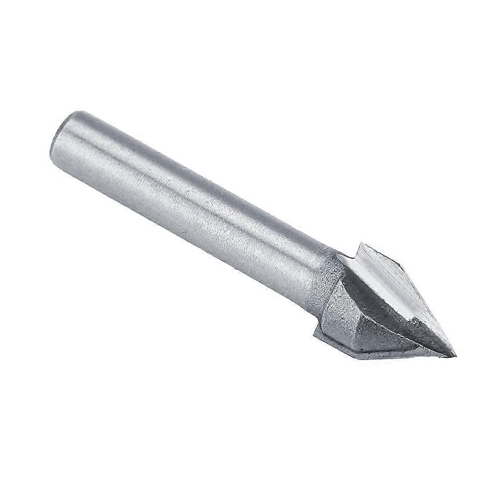 Innovative Woodwork Solutions, 90 Degree V-Groove CNC Engraving Bit, 2 Flute Design For Smooth Cuts, Wide Application In Crafting, Durable And